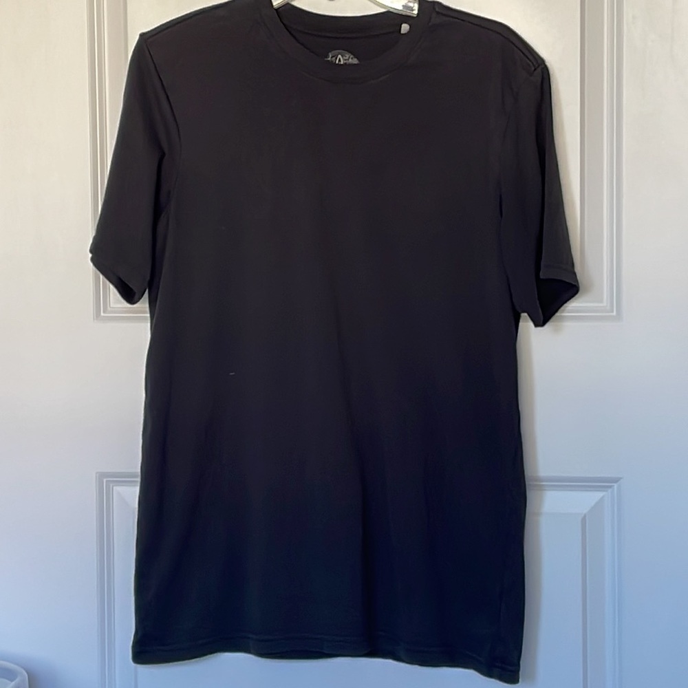 Prana Black Crewneck Tee Small Tall Closet Staple